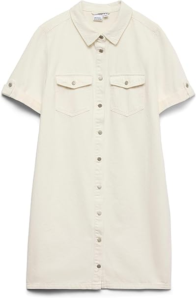 Women's Ss Short Denim Dress Mix