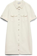 Women's Ss Short Denim Dress Mix
